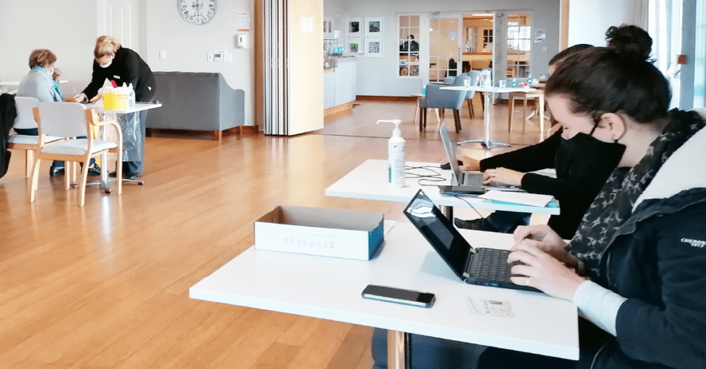 CDC_4_Faircape Health care workers diligently capture data