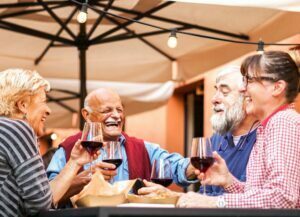 Friends enjoying each other's company