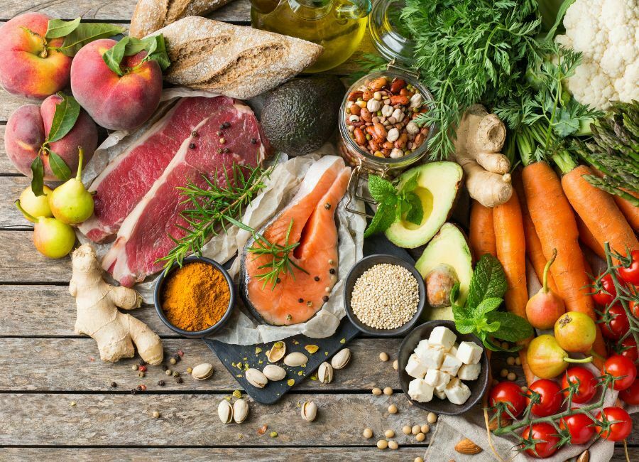 Vegetables and protein